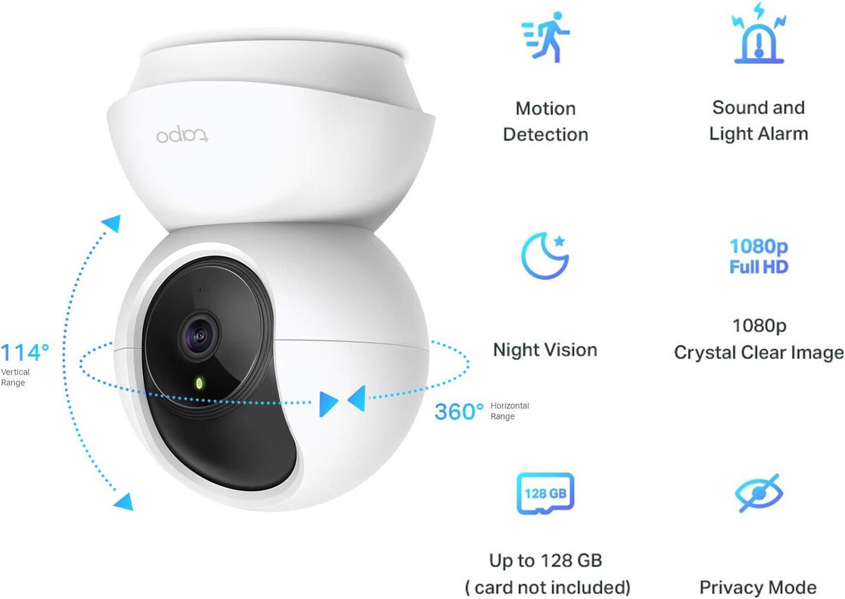Pan/Tilt Home Security Wi-Fi Camera