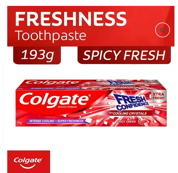 Colgate Toothpaste Fresh Confidence with Cooling Crystals Spicy Fresh 193g
