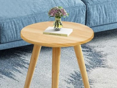 CCL Living room side table coffee table bedside table sofa corner tea table solid wood Small round table