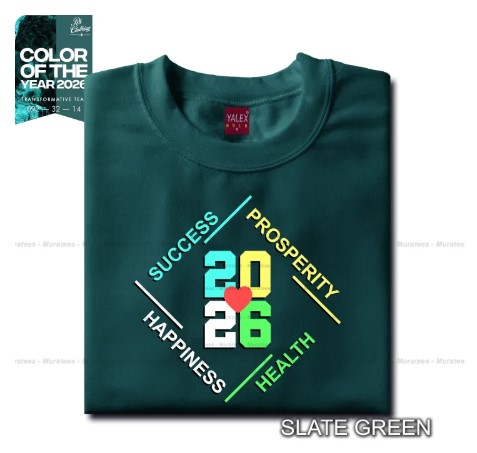 SUCCESS 2026 HAPPY NEW YEAR YALEX TSHIRT UNISEX COTTON FOR MEN AND WOMEN ROUND NECK